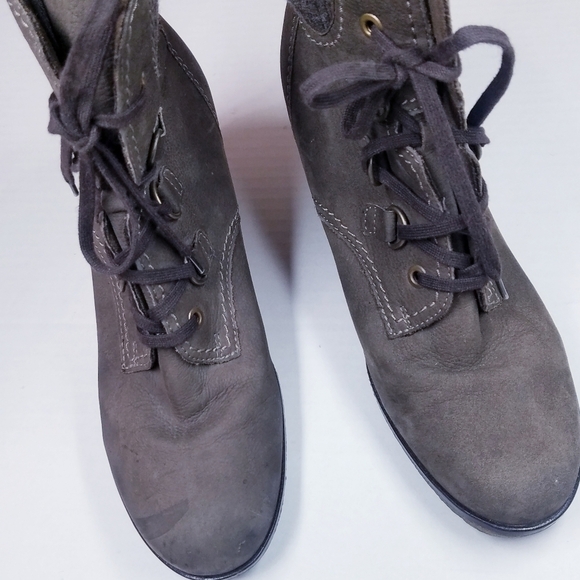 Gabor | Suede Wedge Ankle Boots, Brown‎ size 9 - Picture 8 of 11